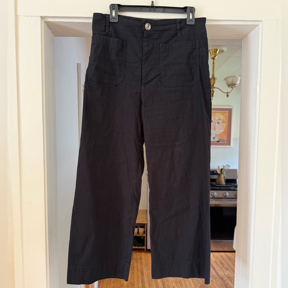 Maeve Colette size 31 pants Black Wide-Leg Pants